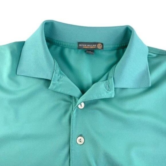 Peter Millar Summer Comfort Short Sleeve Polo in Seafoam Green - Picture 2 of 5